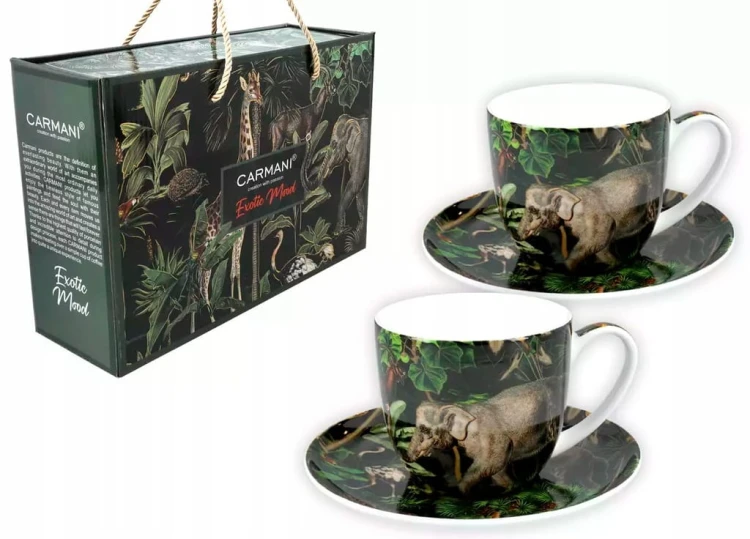 Kpl 2 filiżanek Exotic Mood SŁOŃ 220ml HP
