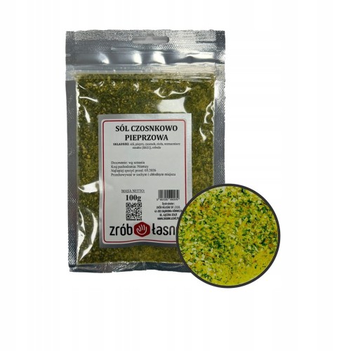 Sól czosnkowo pieprzowa 100g