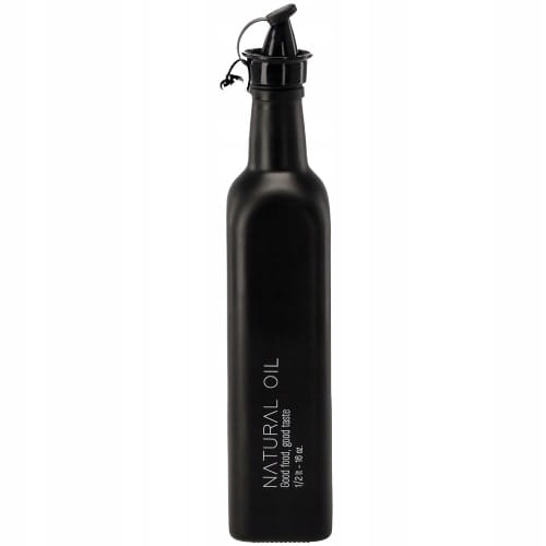 Butelka na oliwę / ocet z dozownikiem 500ml CZARNA