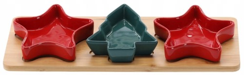 Komplet 3 miseczki CHOINKA GWIAZDKA
