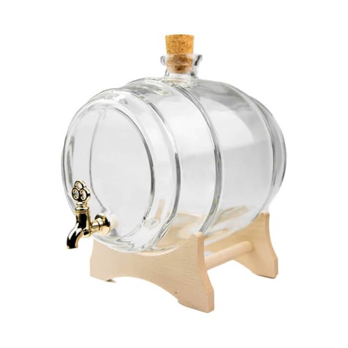 Beczułka szklana 2L bezbarwna