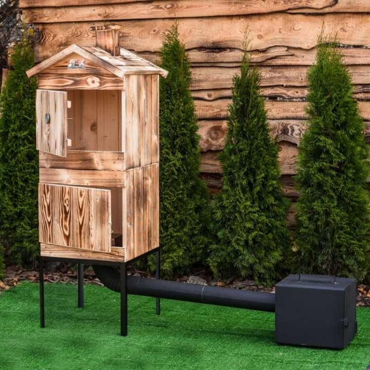Wędzarnia drewniana modułowa PLUS 2x50cm PK
