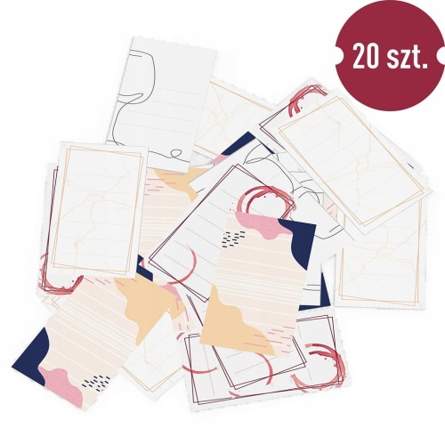 Etykiety na WINO 65x115mm 20szt BW NOWE*