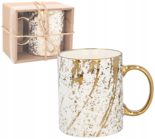 Kubek porcelanowy 340ml ZŁOTY