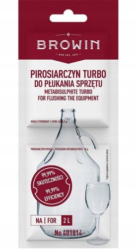 Pirosiarczyn TURBO z kwaskiem cytrynowym BW