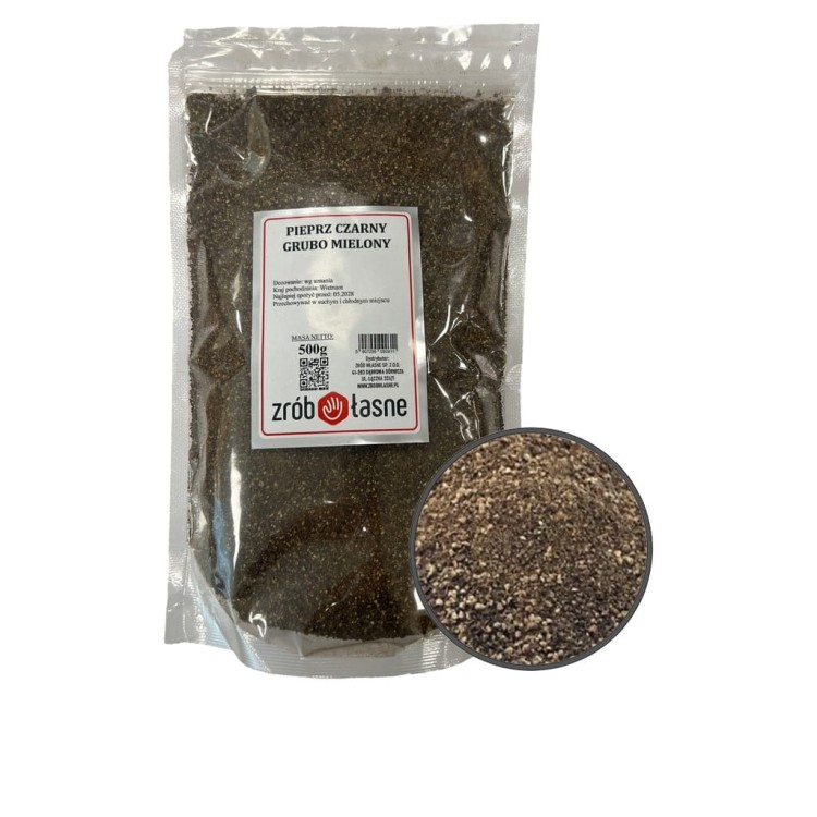 Pieprz czarny grubo mielony 500g