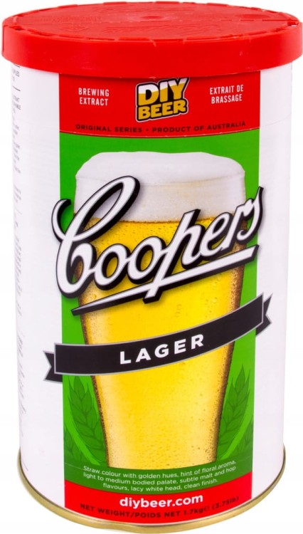 Koncentrat do piwa. LAGER 1,7kg COOPERS