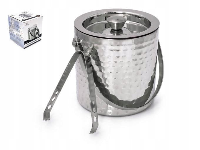 Wiaderko na lód ze szczypcami