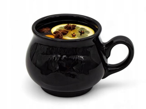 Kubek kamionkowy CZARNY do grzańca