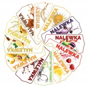Etykiety na butelki Naklejki nalewka wódka bimber wino 10 sztuk BELFOOD