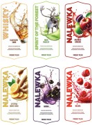 Etykiety na butelki Naklejki nalewka wódka bimber wino 10 sztuk BELFOOD