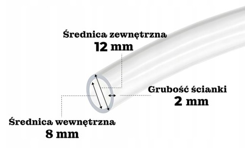 Wąż silikonowy 8x12