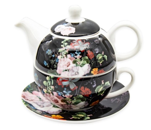 Dzbanek z fliżanką CZARNY