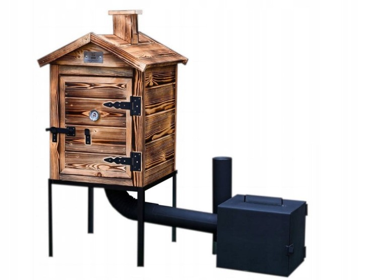 WĘDZARNIA OGRODOWA DREWNIANA 60cm PREMIUM OPALANA Pan Kornik