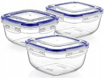 Pojemnik na żywność 3szt kwadrat