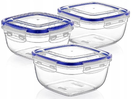 Pojemnik na żywność 3szt kwadrat