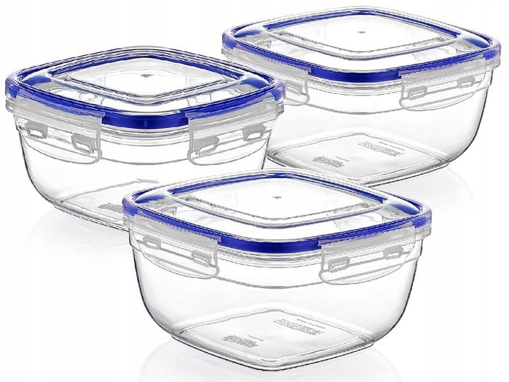 Pojemnik na żywność 3szt kwadrat