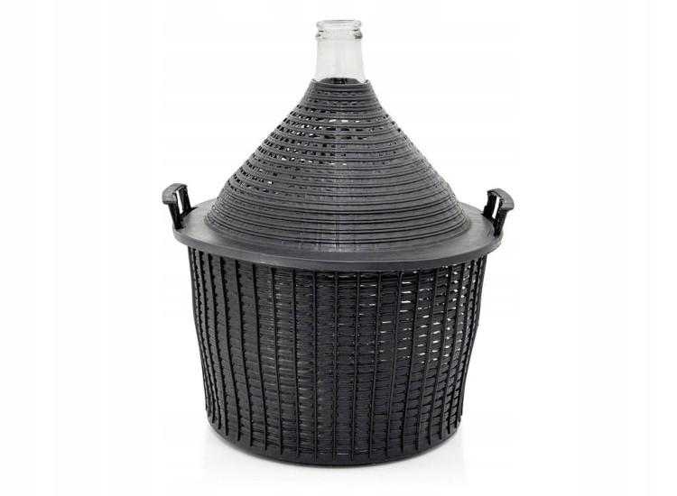 Balon do wina 54L w koszu plastikowym