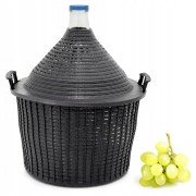 Balon do wina 54L w koszu plastikowym