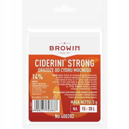 Drożdże aktywne do cydru STRONG BW 5g