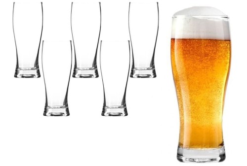 Szklanki kufle do piwa 6szt 500ml CHILL