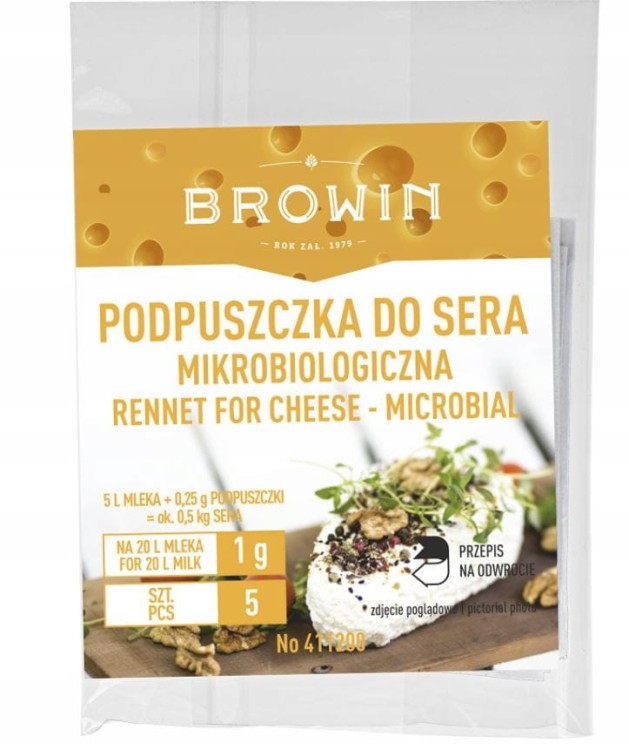 Podpuszczka do serów 5x1g BW