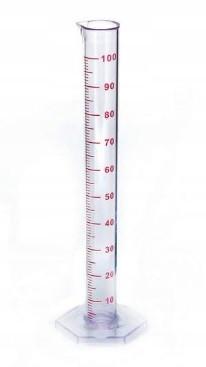 Menzurka PLASTIKOWA 100ml z podziałką i podstawką