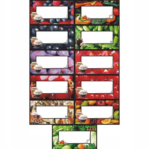 Etykiety na przetwory samoprzylepne 30szt 84/46mm