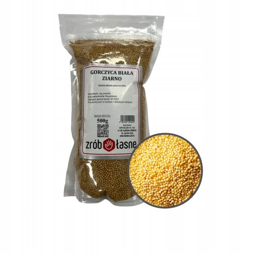 Gorczyca biała ziarno 500g