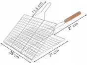 Ruszt do grilla 40x30 stal kratka