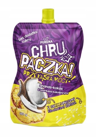 Przekąska ananas-kokos 180g chrupaczka