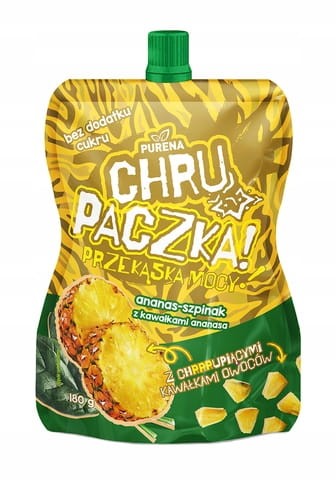 Przekąska ananas-szpinak 180g chrupaczka