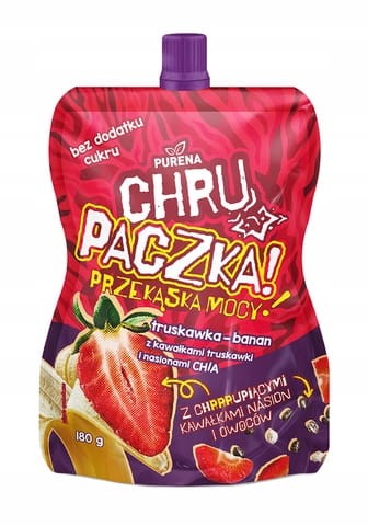 Przekąska truskawka-banan 180g chrupaczka