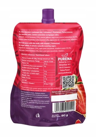 Przekąska truskawka-banan 180g chrupaczka