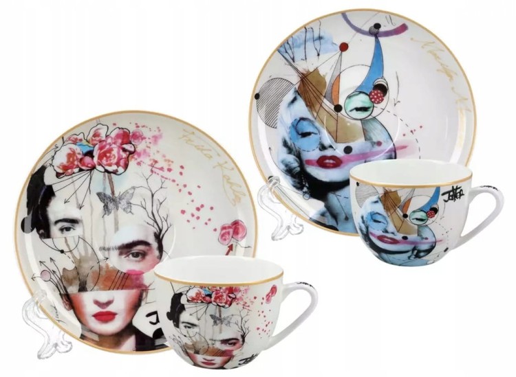 Kpl 2 filiżanek MARILYN I FRIDA 250ml HP