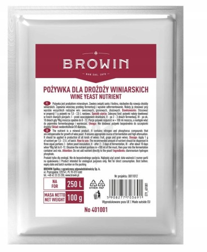 Pożywka do drożdży 100g BW