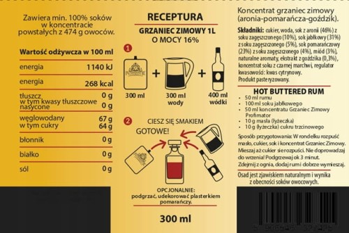 Koncentrat GRZANIEC ZIMOWY 300ml a'la GRZANE WINO