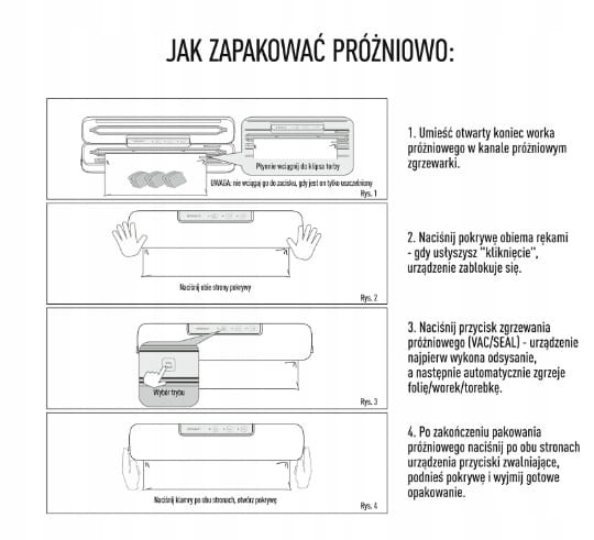 Zgrzewarka próżniowa do żywności BW