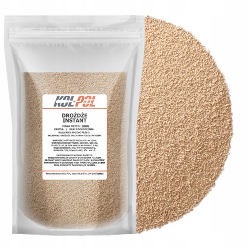 Suszone drożdże PIEKARNICZE 100g