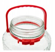 Słój 15L z plastikową pokrywą i rączką