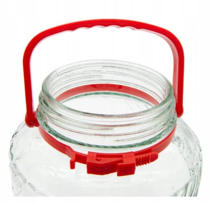 Słój 15L z plastikową pokrywą i rączką