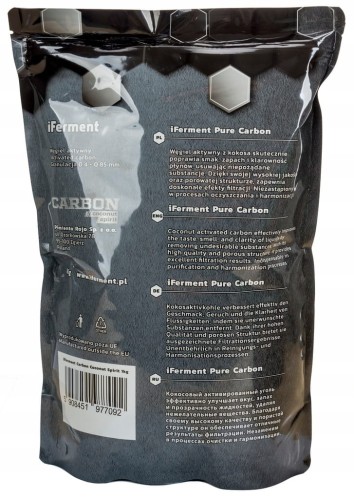 Węgiel Aktywny Kokosowy IFERMENT COCONUT SPIRIT 1kg 2L Gorzelniczy Bimber