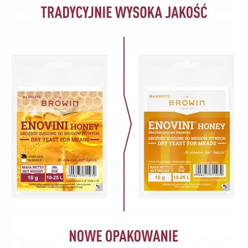 Drożdże Browin Enovini do miodów pitnych suszone