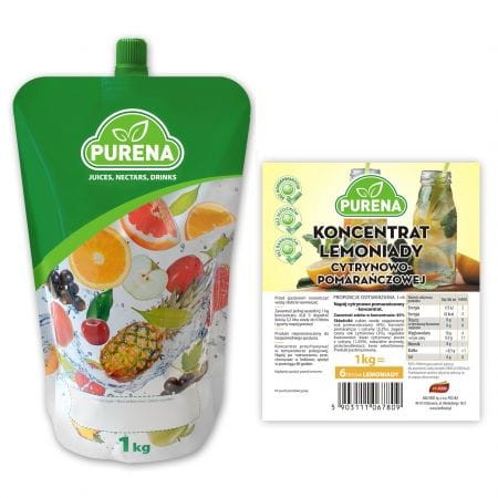 Koncentrat Purena 1kg CYTRYNA POMARAŃCZA