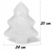 Półmisek świąteczny 30cm Choinka Porcelana świateczna do Serwowania