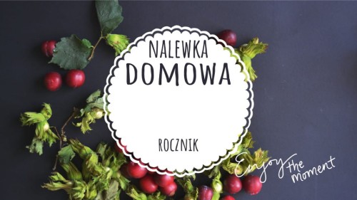 Etykieta NALEWKA ORZECH modern 45x80