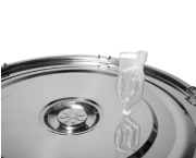 Pojemnik ze stali nierdzewnej 161 L z pokrywką