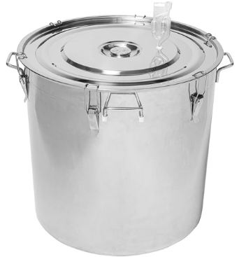 Pojemnik ze stali nierdzewnej 161 L z pokrywką
