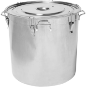 Pojemnik ze stali nierdzewnej 161 L z pokrywką
