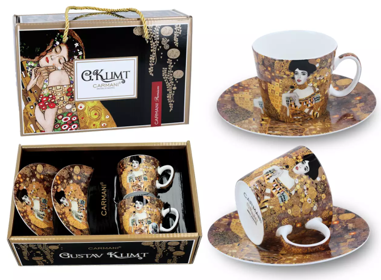 Zestaw 2 filiżanek espresso Klimt ADELA
